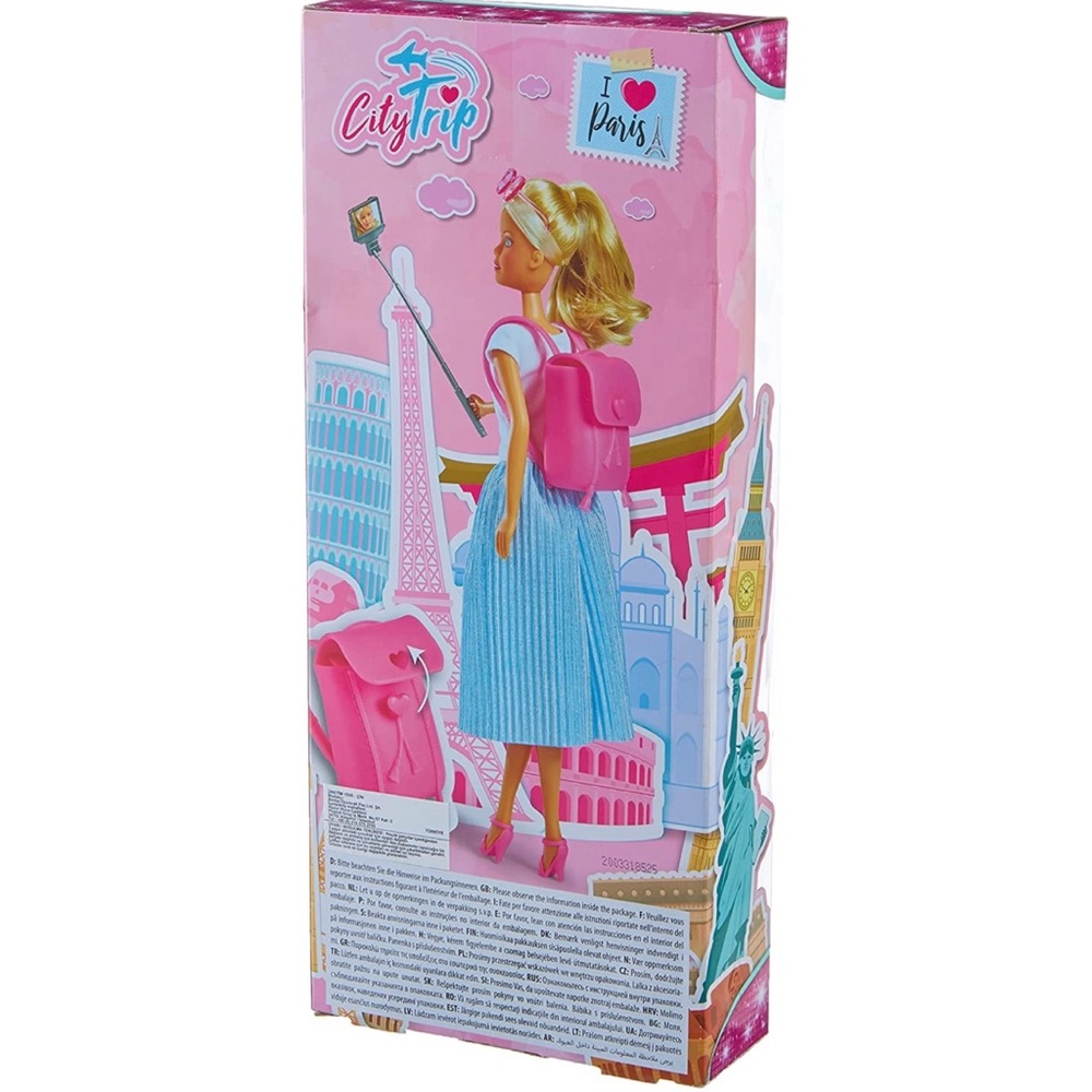 Steffi Love City Trip Blonde Doll With Selfie Stick & Backpack Set - Picture 3 of 4